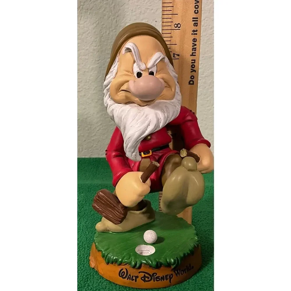 Walt Disney World Seven Dwarfs Grumpy Golfer Bobblehead 8